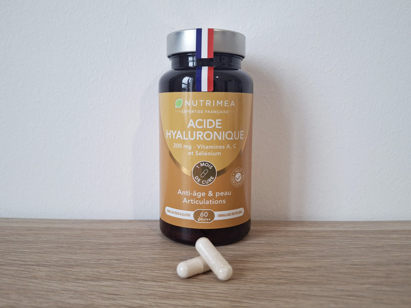 Photo de mon test de l'acide hyaluronique Nutrimea