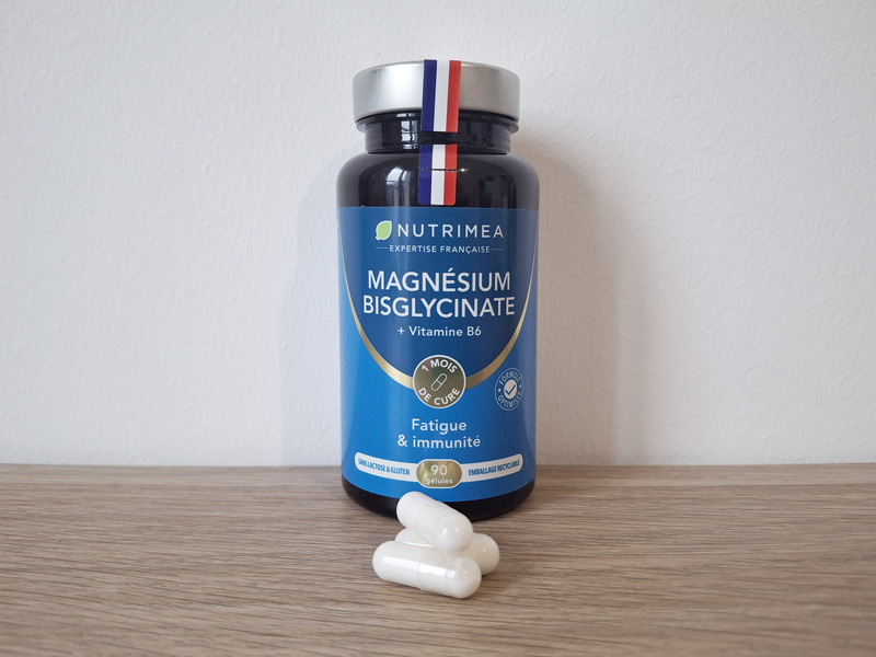 Photo de mon test du magnésium bisglycinate Nutrimea