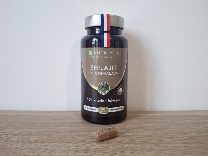 Photo de mon test du shilajit de l'Himalaya Nutrimea